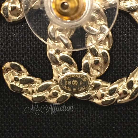 Sold on eBay! CHANEL Authentic Crystal CC Earrings - Picture 8 of 8